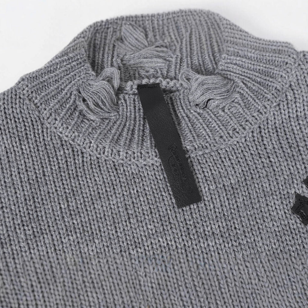 Chrome Hearts Distressed Knitted Sweater