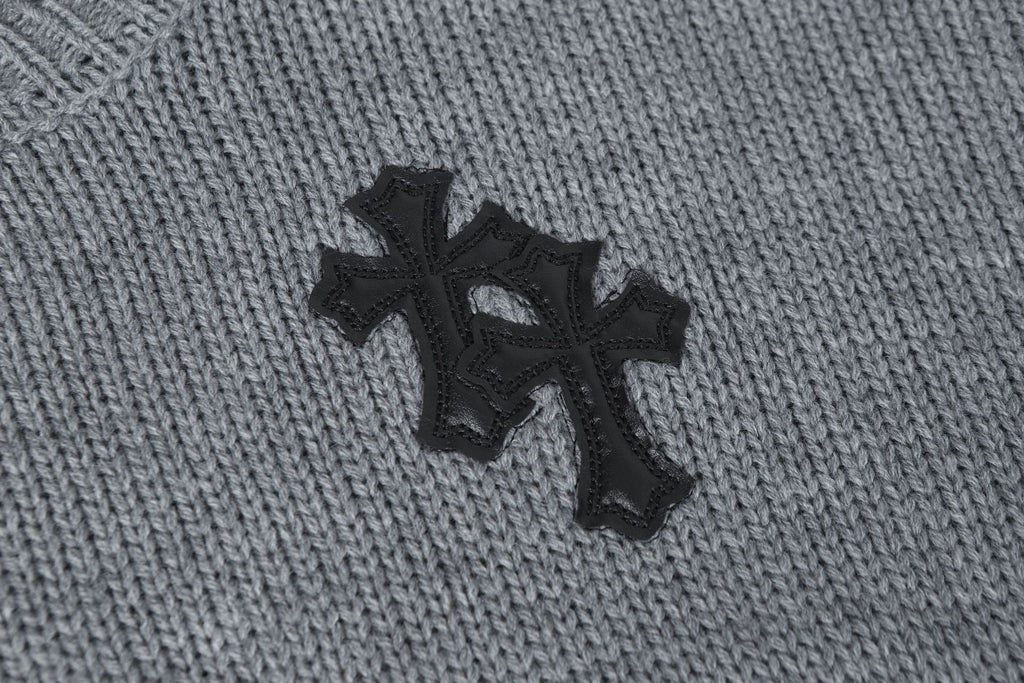 Chrome Hearts Distressed Knitted Sweater