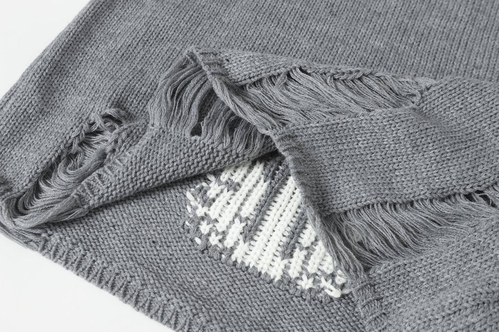Chrome Hearts Distressed Knitted Sweater