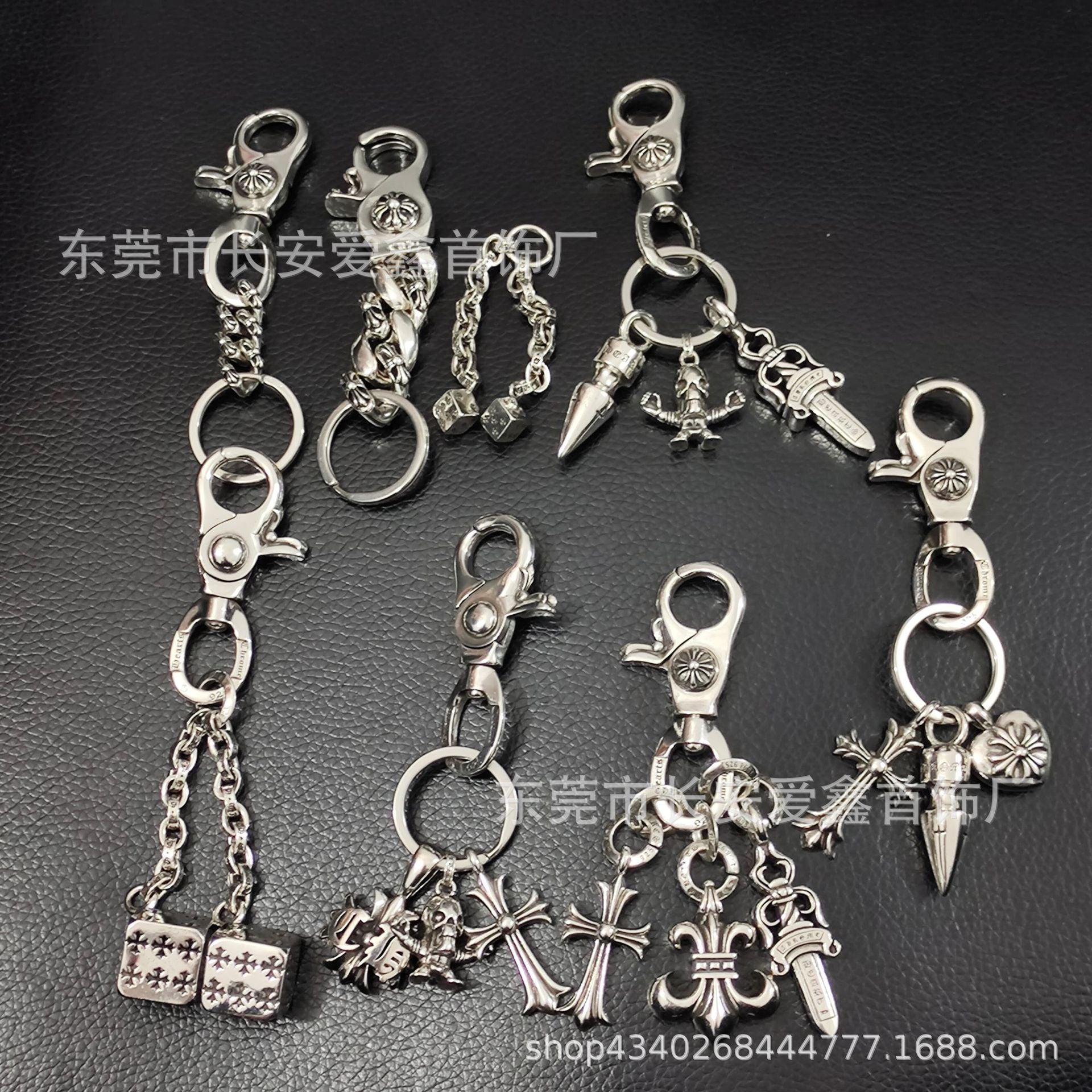 Chrome Hearts Lobster Head Buckle Keychain