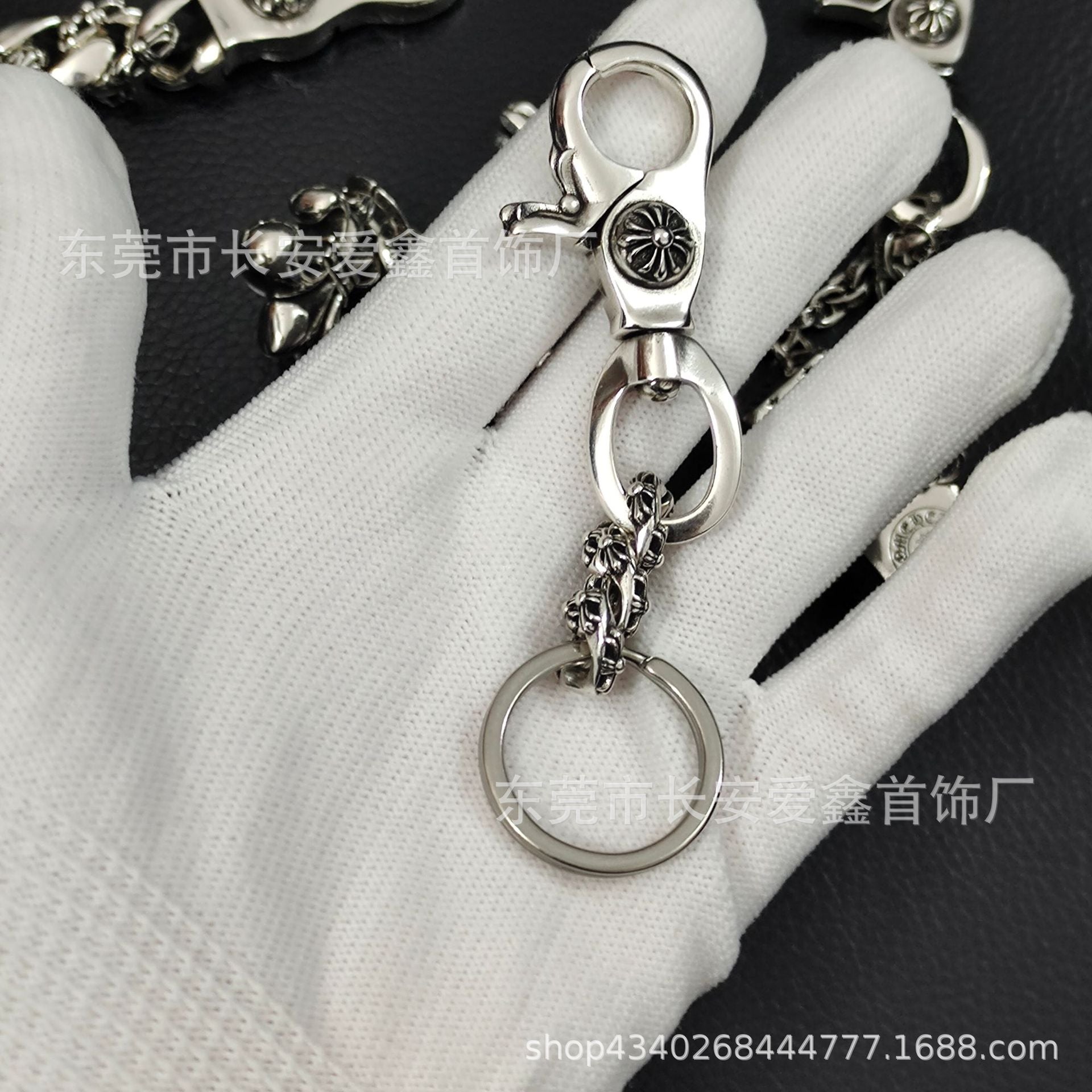 Chrome Hearts Lobster Head Buckle Keychain