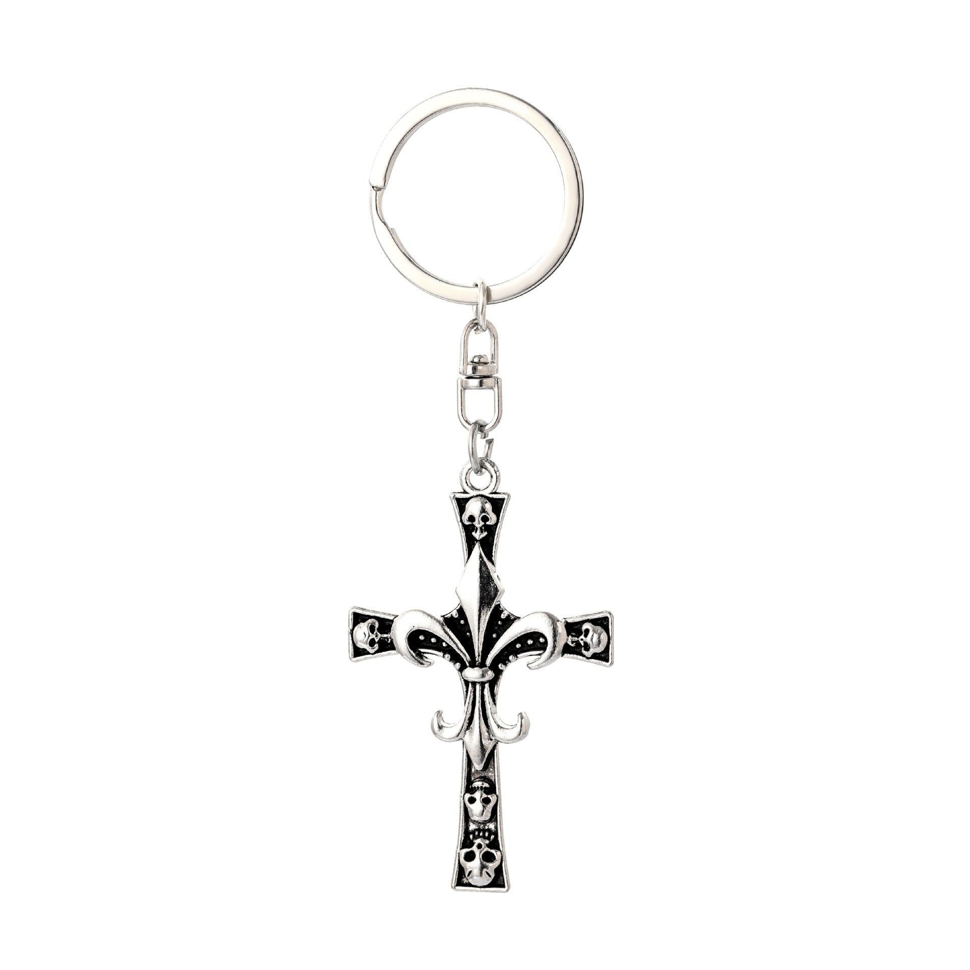 Chrome Hearts skull cross keychain