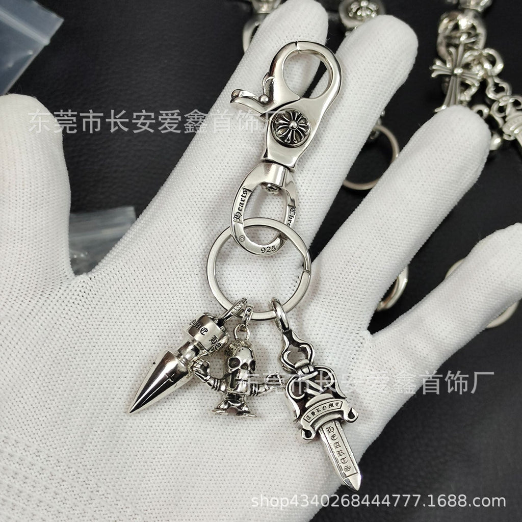 Chrome Hearts Lobster Head Buckle Keychain